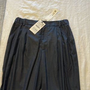 Tapered ZARA pinstripe pants, L, brand new with tags